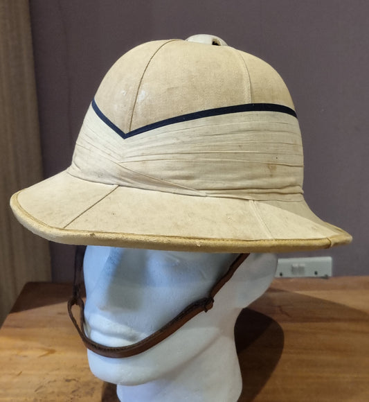 SOLD! WW2  Royal Navy ‘Wolseley’ Pattern Pith Helmet Named
