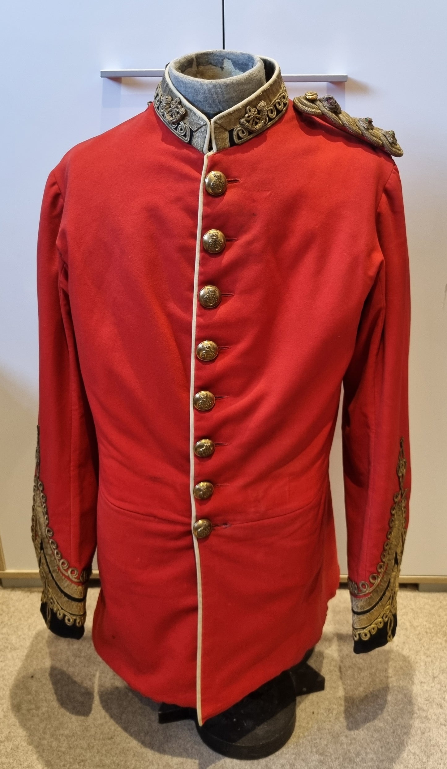 Rare 1880 Transitional Pattern Victorian Shropshire Light Infantry Colonel Jacket
