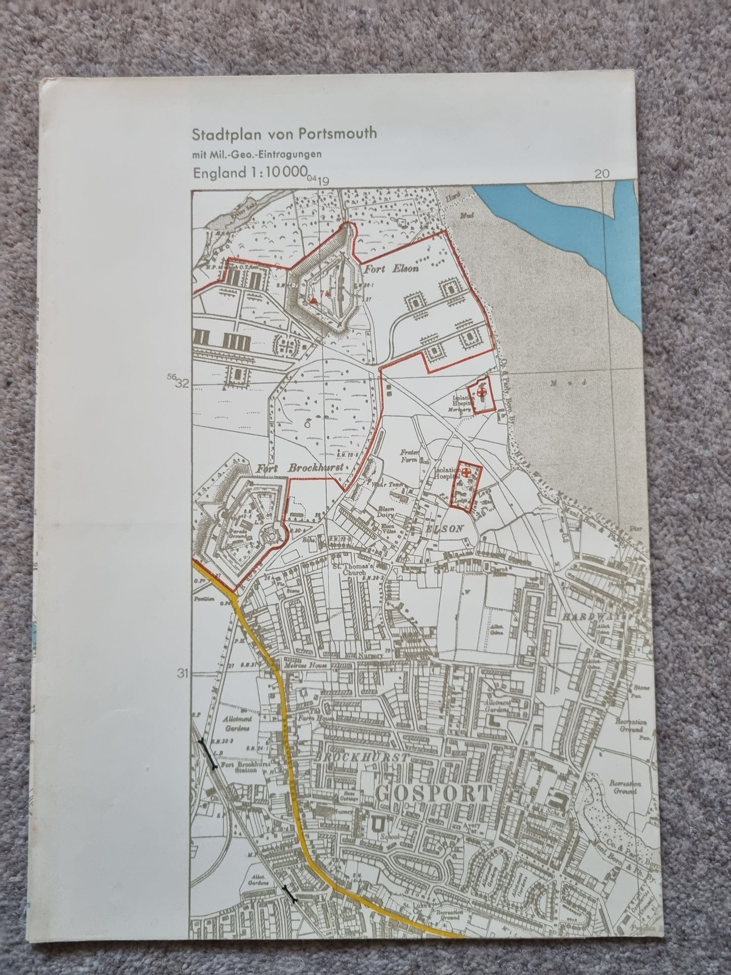 WW2 Operation Sealion German Invasion Map Folder & Objektbilder for South England