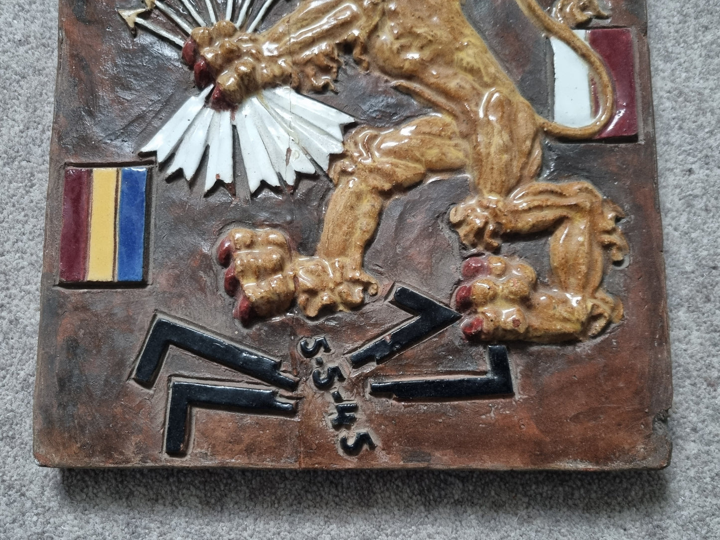 Rare WW2 Dutch Resistance Set - Plaque, Flag, Air Drop Leaflets & Newspapers
