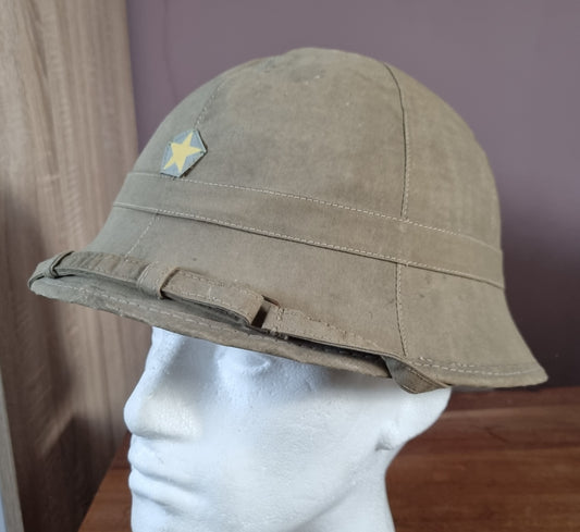 SOLD! Rare WW2 Japanese Army IJA Type 98 Bamboo Framed Pith Helmet dated 1943