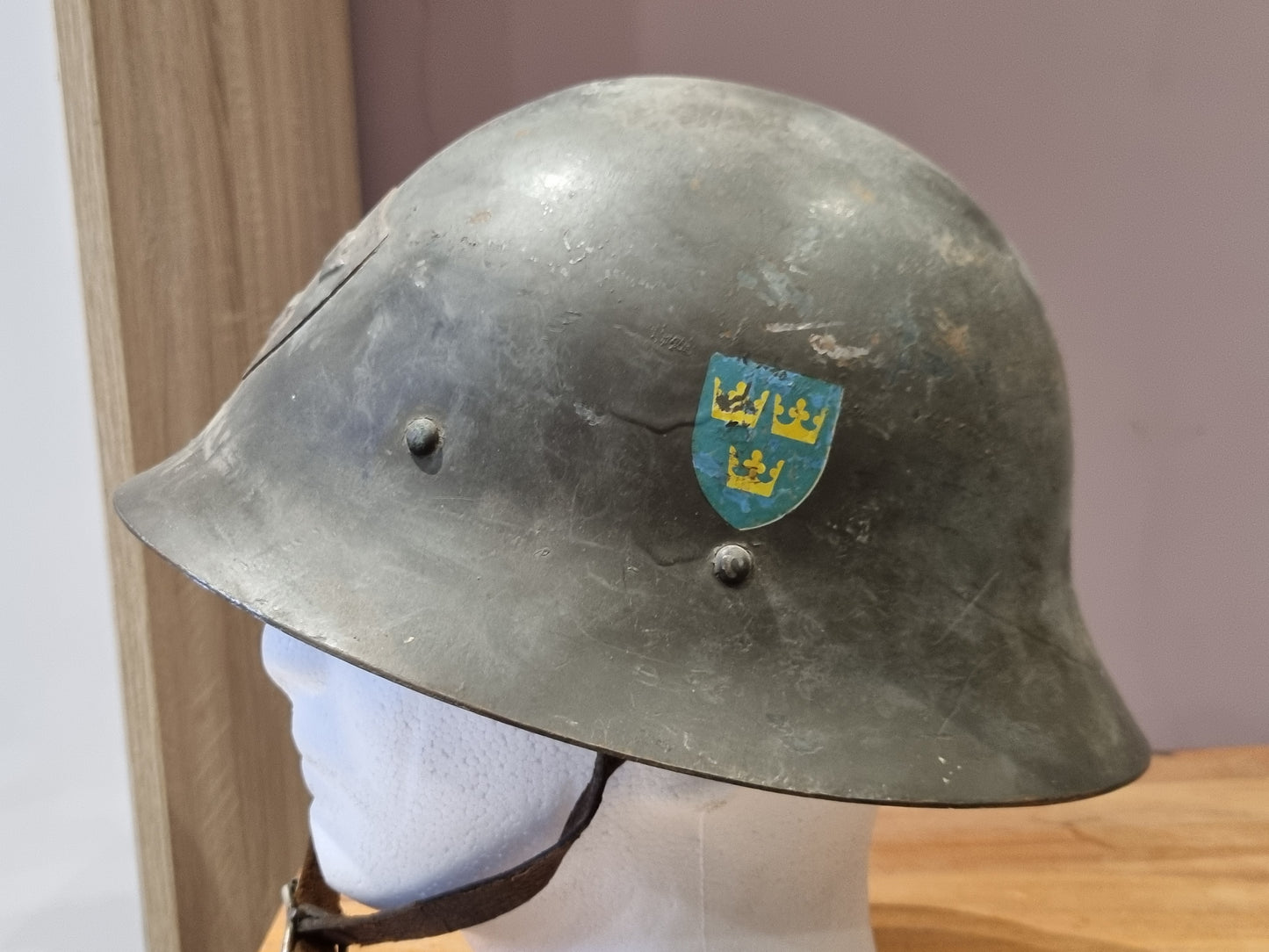 SOLD! WW2 Swedish M21 (2nd Pattern) Helmet