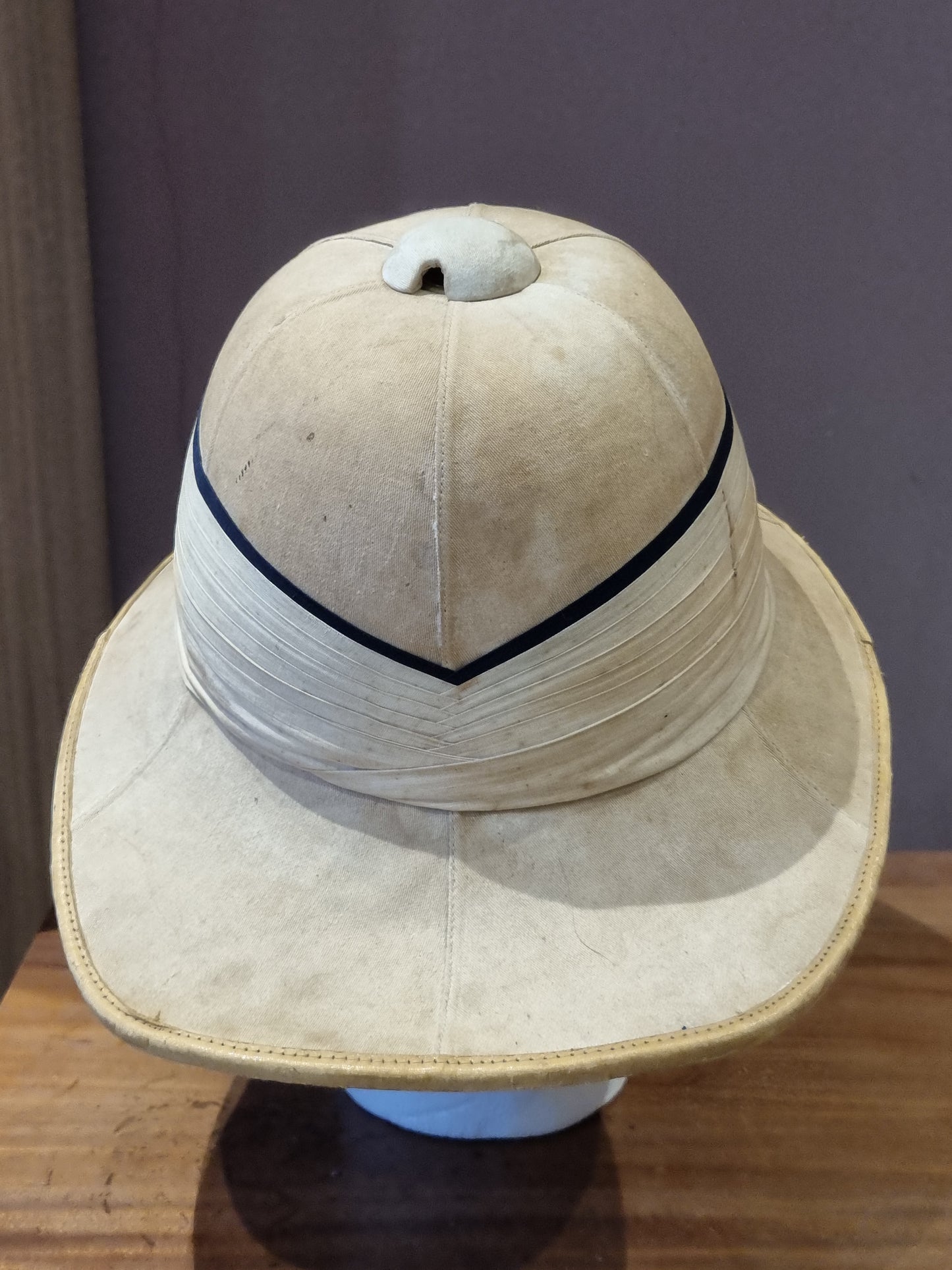 SOLD! WW2 Royal Navy ‘Wolseley’ Pattern Pith Helmet Named