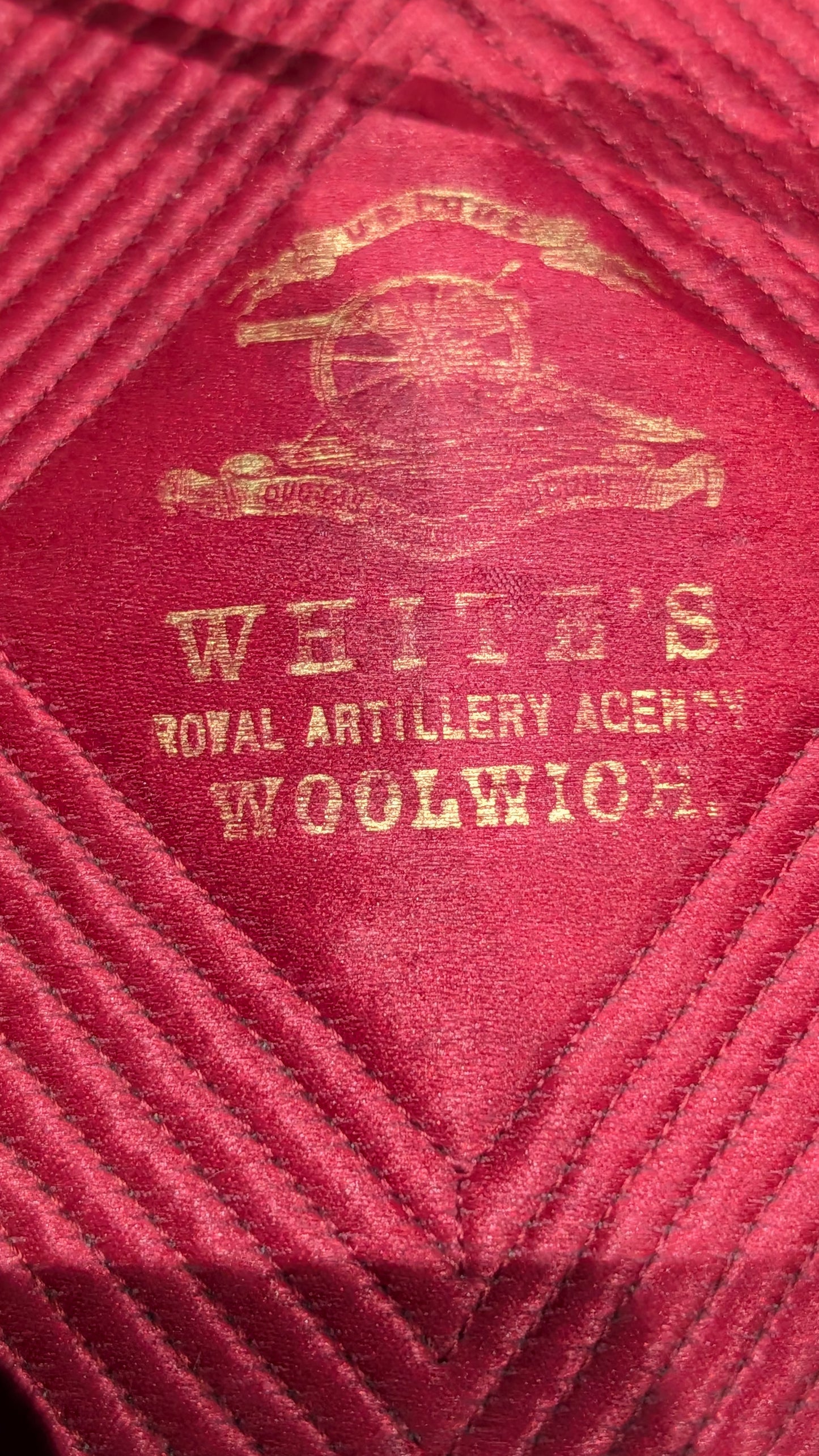 Victorian Royal Artillery Senior NCO Pill Box hat With Chinstrap