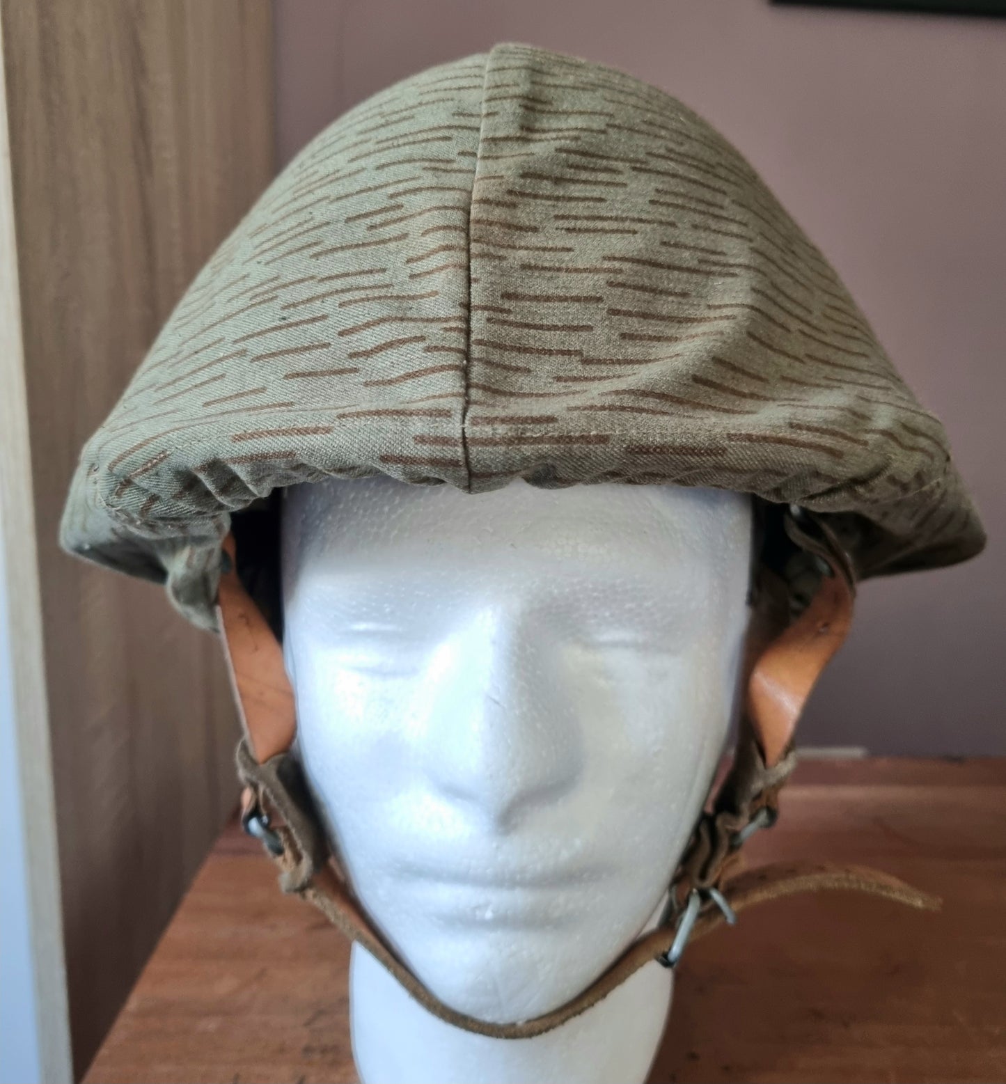 SOLD! East German NVA M56 Helmet with Camo Cover & Net