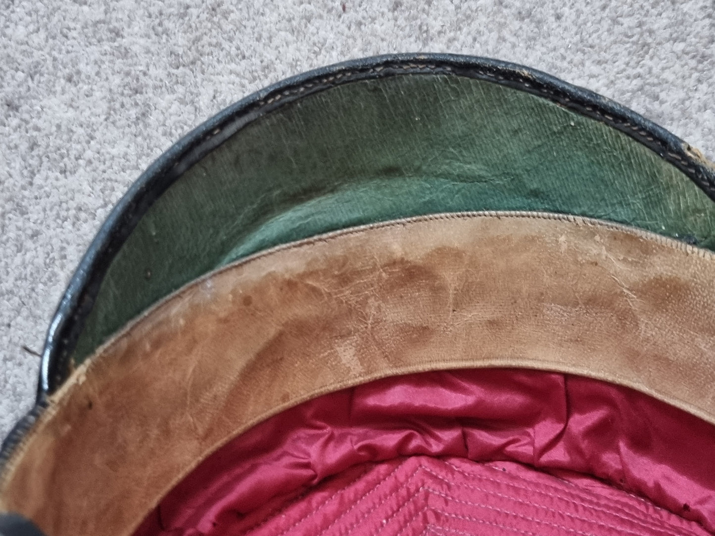 SOLD! Victorian Yorkshire Dragoons NCOs 1880 Pattern Forage Cap