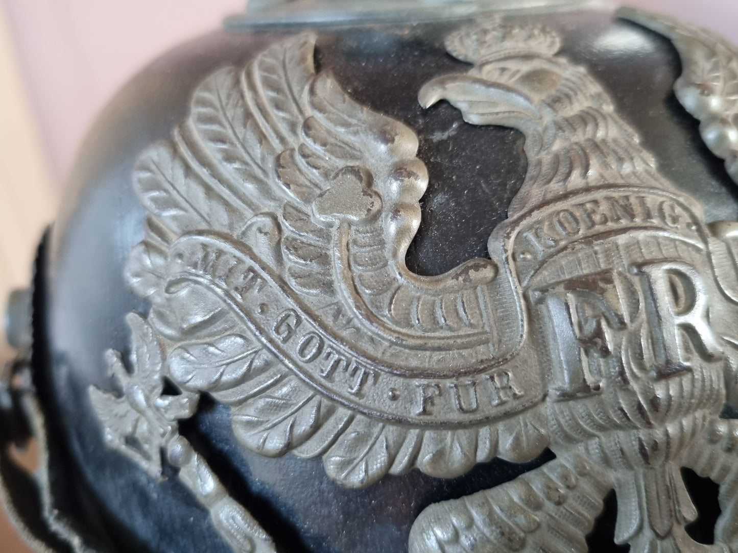 SOLD! WW1 Imperial German Army M1895 Prussian Enlisted Man Pickelhaube Helmet