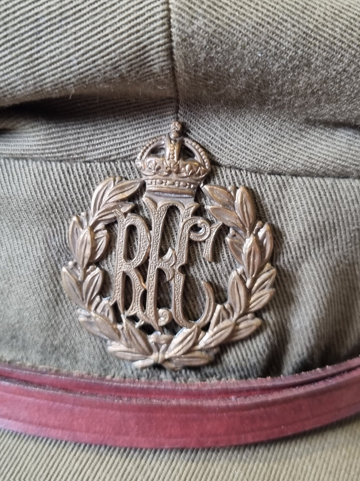 SOLD! Fantastic Rare WW1 Royal Flying Corps RFC Floppy Visor Trench Cap