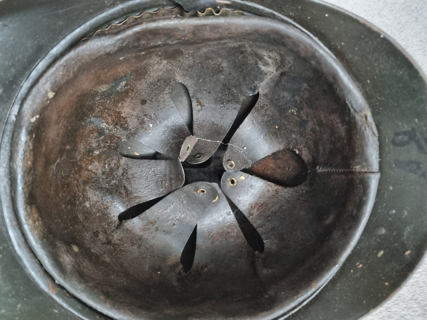 SOLD! WW1 French Army Infantry M15 Adrian Helmet