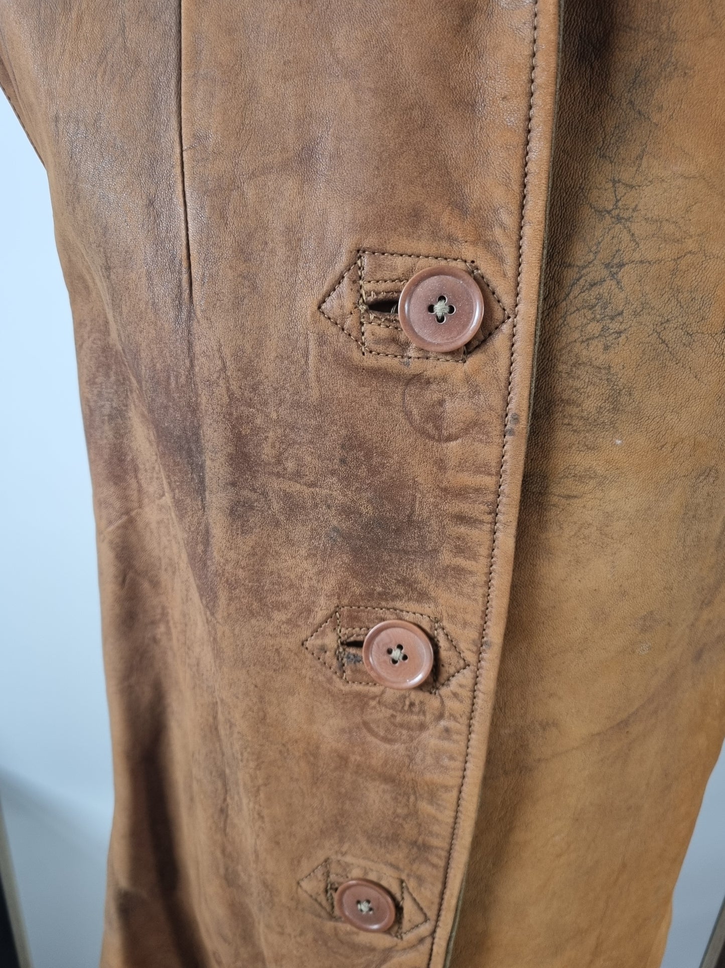 Fantastic WW2 ATS Ladies Leather Jerkin, Dated 1942