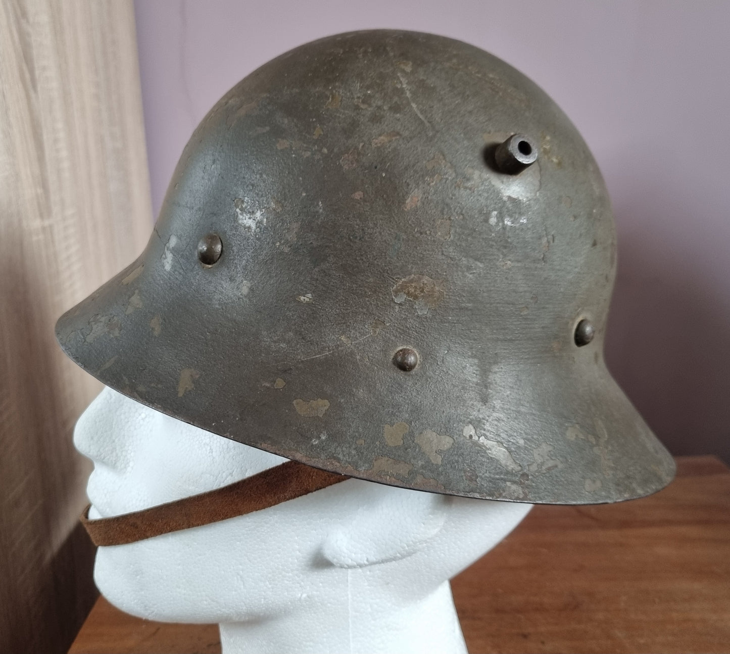 Spanish Civil War Used Czechoslovakian Vz30 Helmet