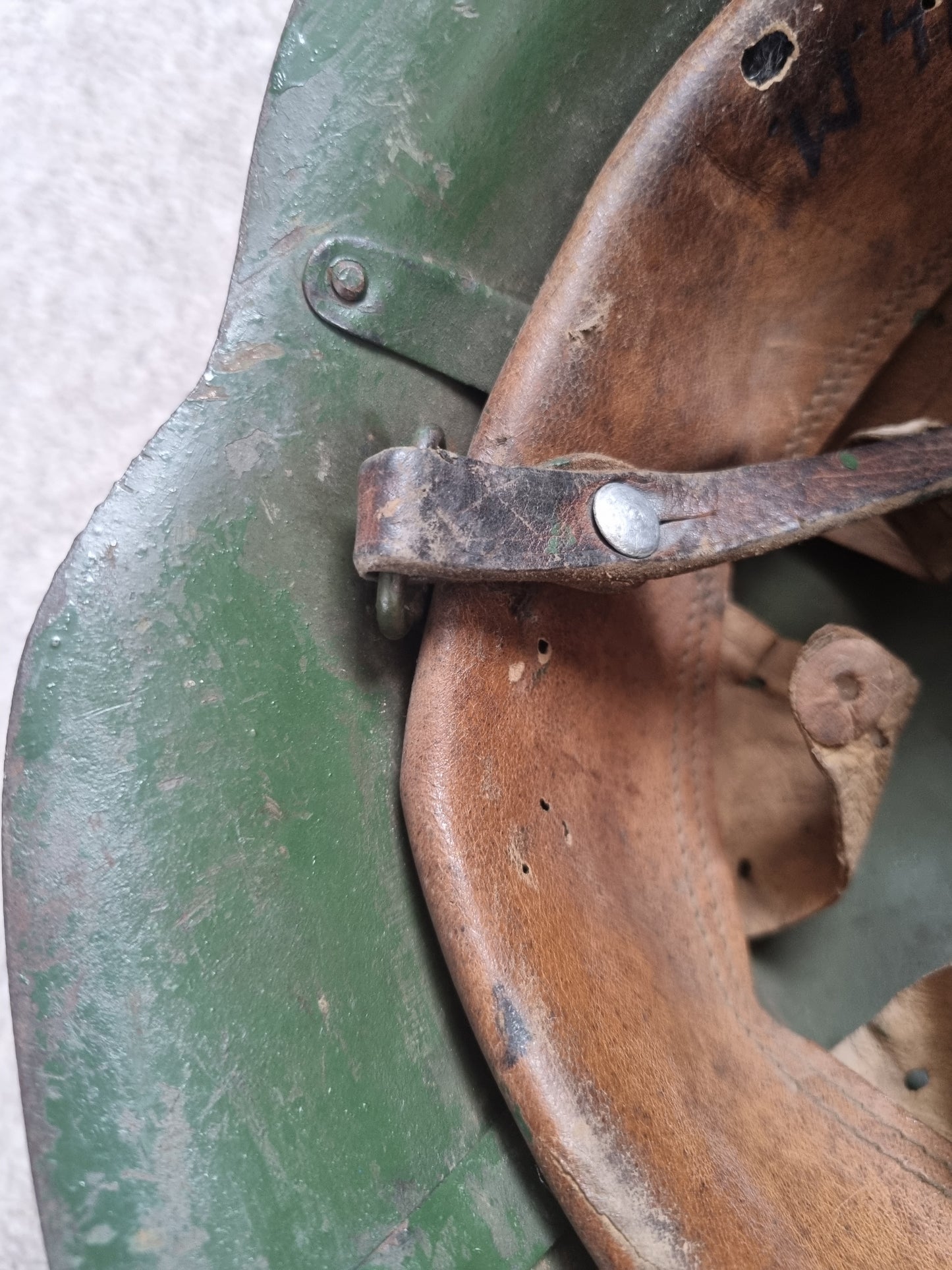 Post War Reused WW2 Bulgarian M36 Type C Helmet