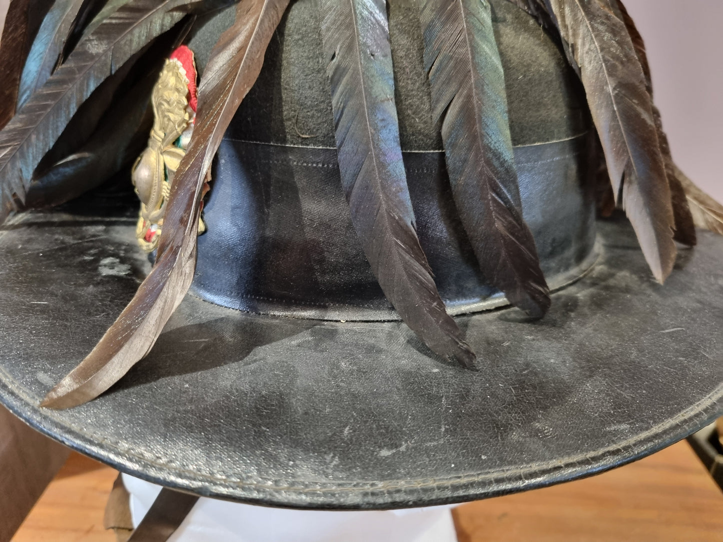 SOLD! WW2 Era Italian 2nd Bersaglieri Regiment Hat, with Plume