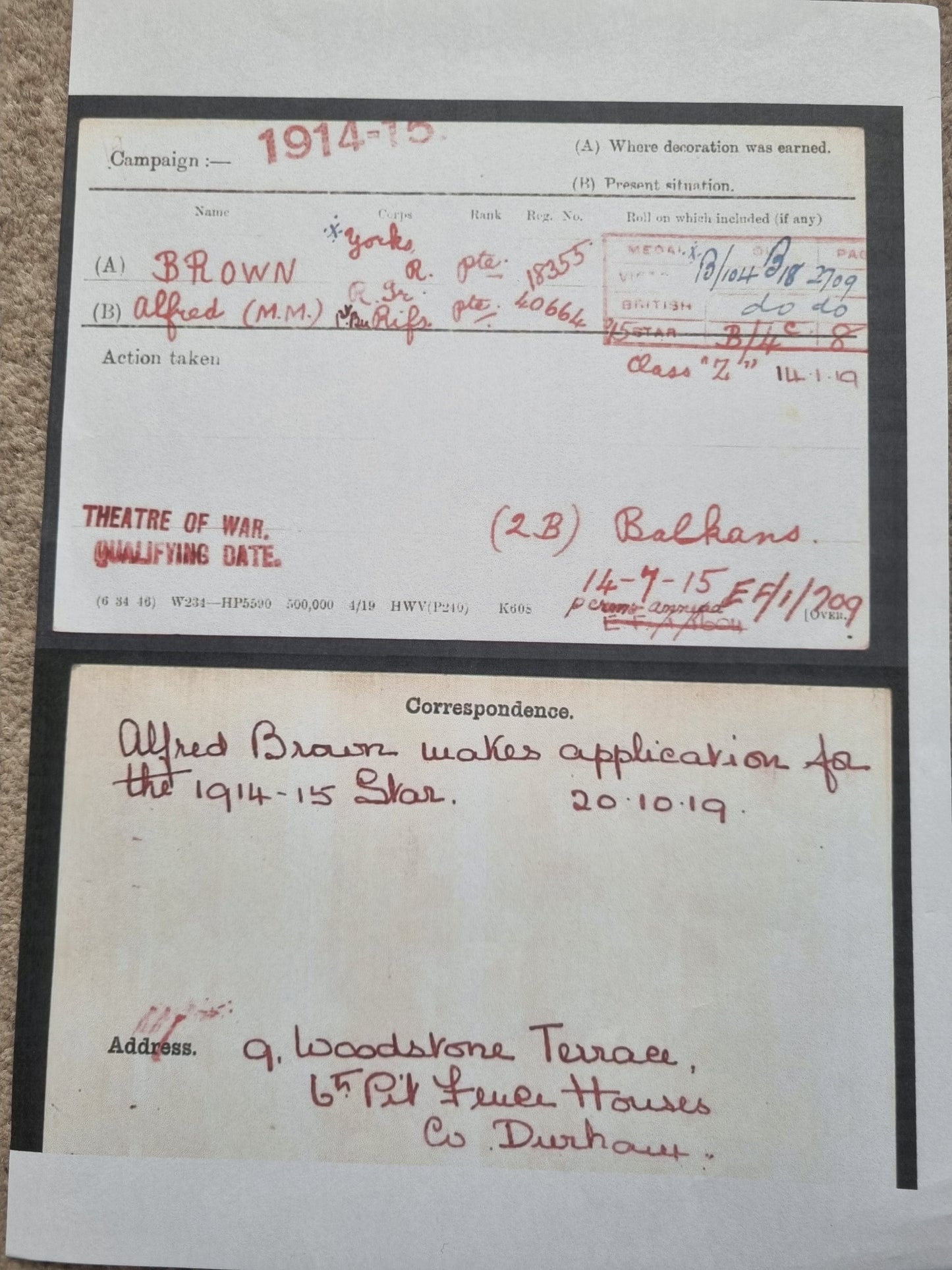 WW1 British Gallantry Military Medal Group to Alfred Brown, Royal Irish Rifles, Gallipoli