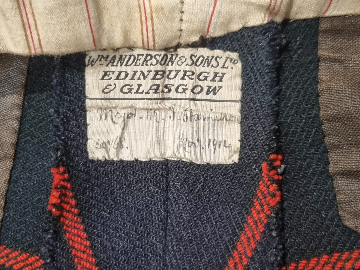 Rare Pre WW1 HLI Uniform Cutaway Jacket Beautiful Sash & Trews Breeches