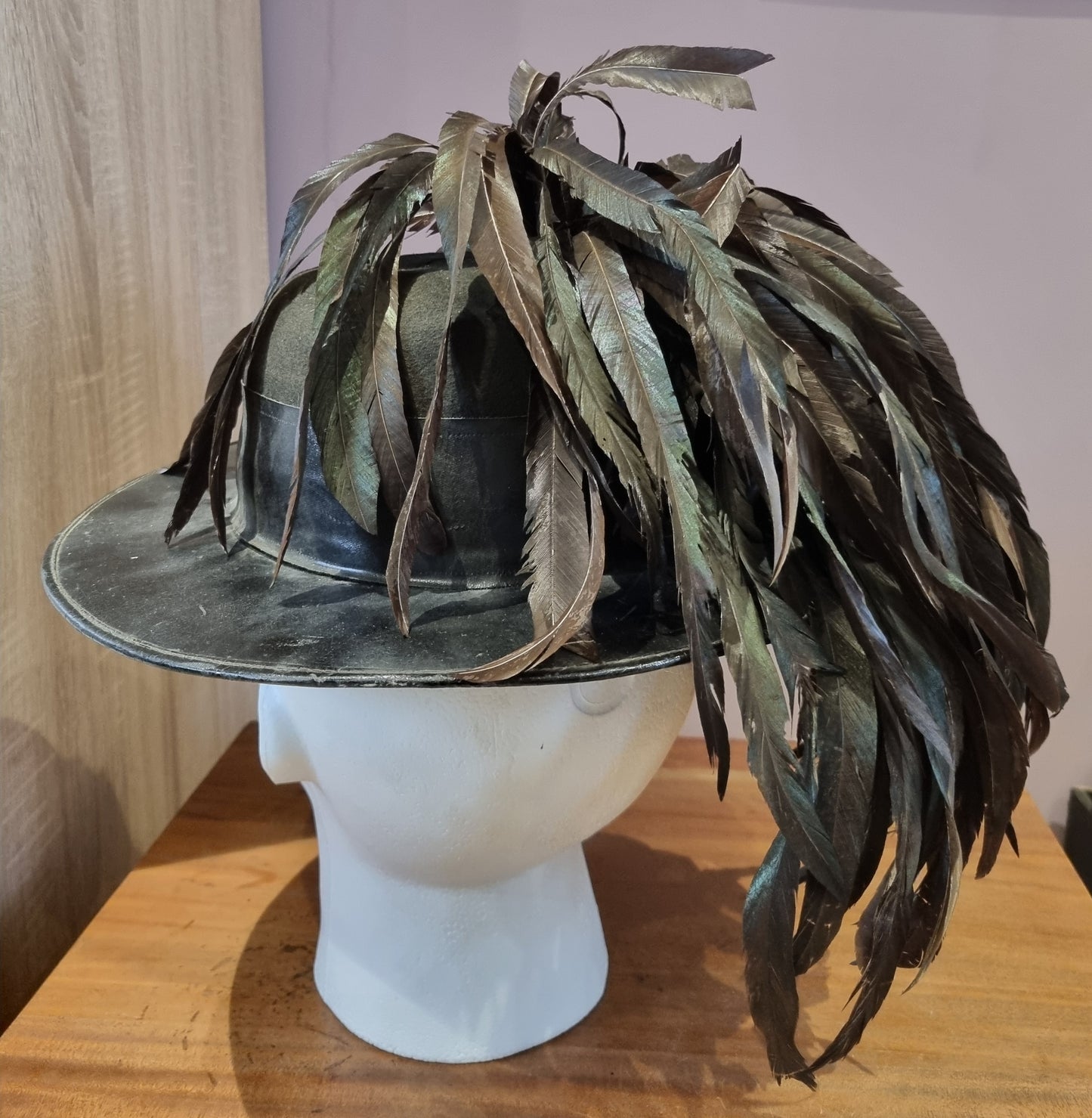 SOLD! WW2 Era Italian 2nd Bersaglieri Regiment Hat, with Plume