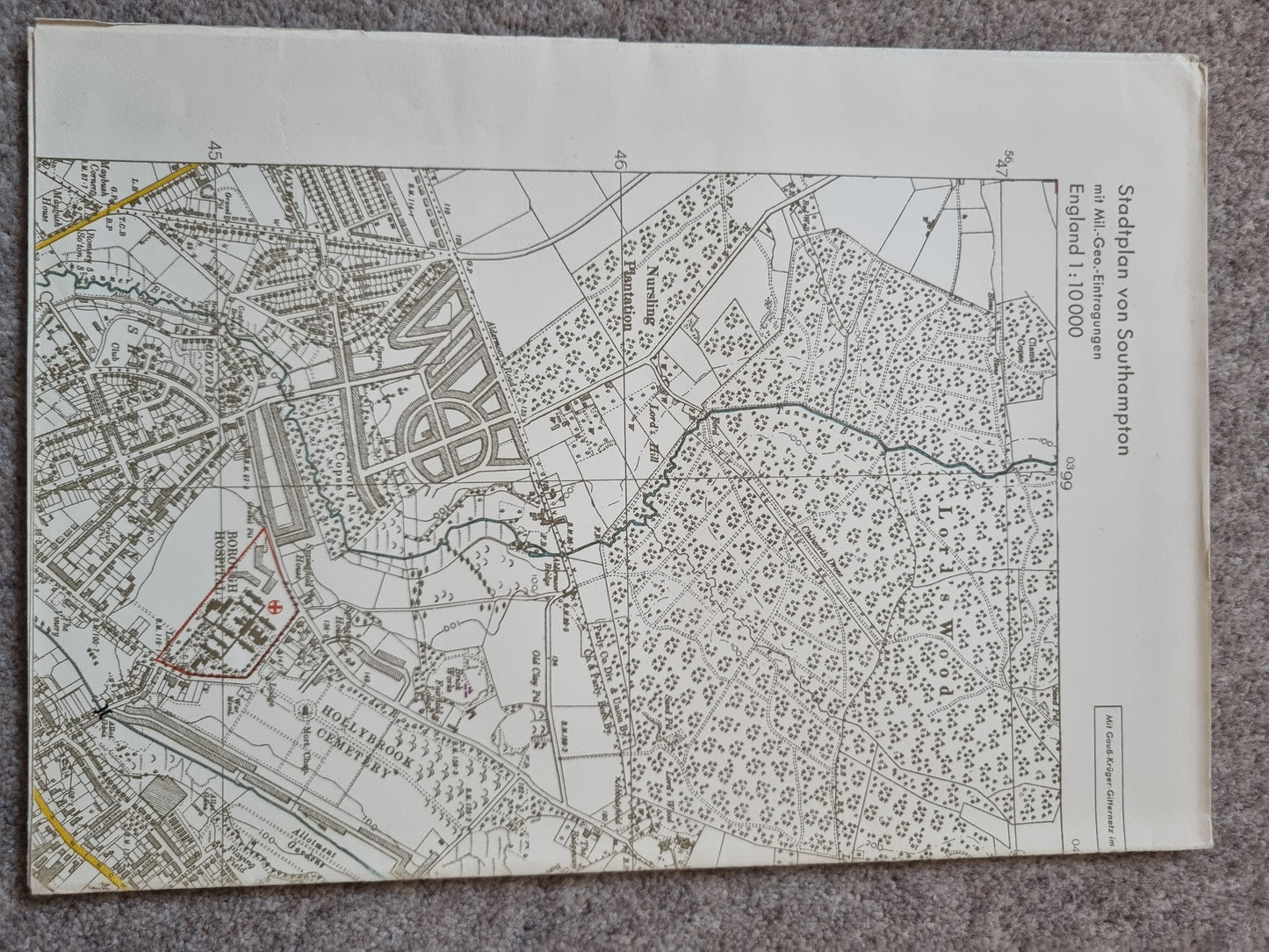 WW2 Operation Sealion German Invasion Map Folder & Objektbilder for South England