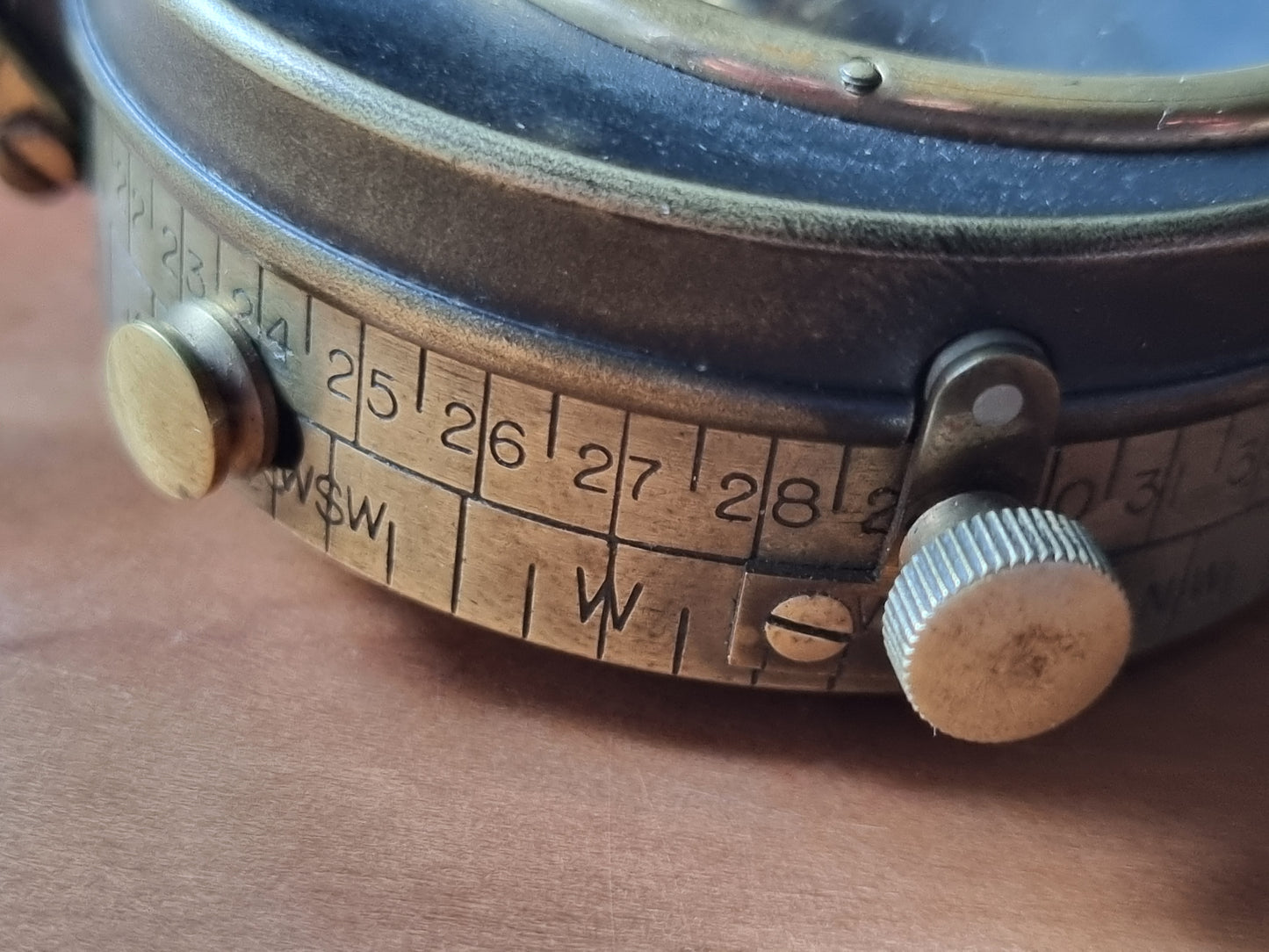 WW1 British Army Verners MkVII Compass 1916 Working & Leather Case