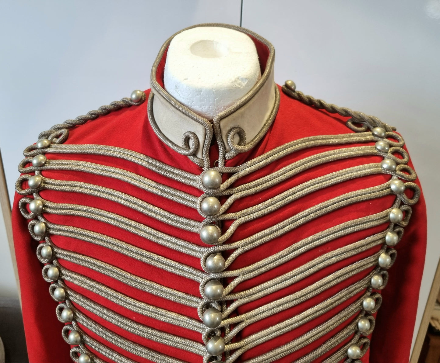 Superb Victorian Westmorland & Cumberland Hussars Scarlet Shell Jacket, Dated 1899