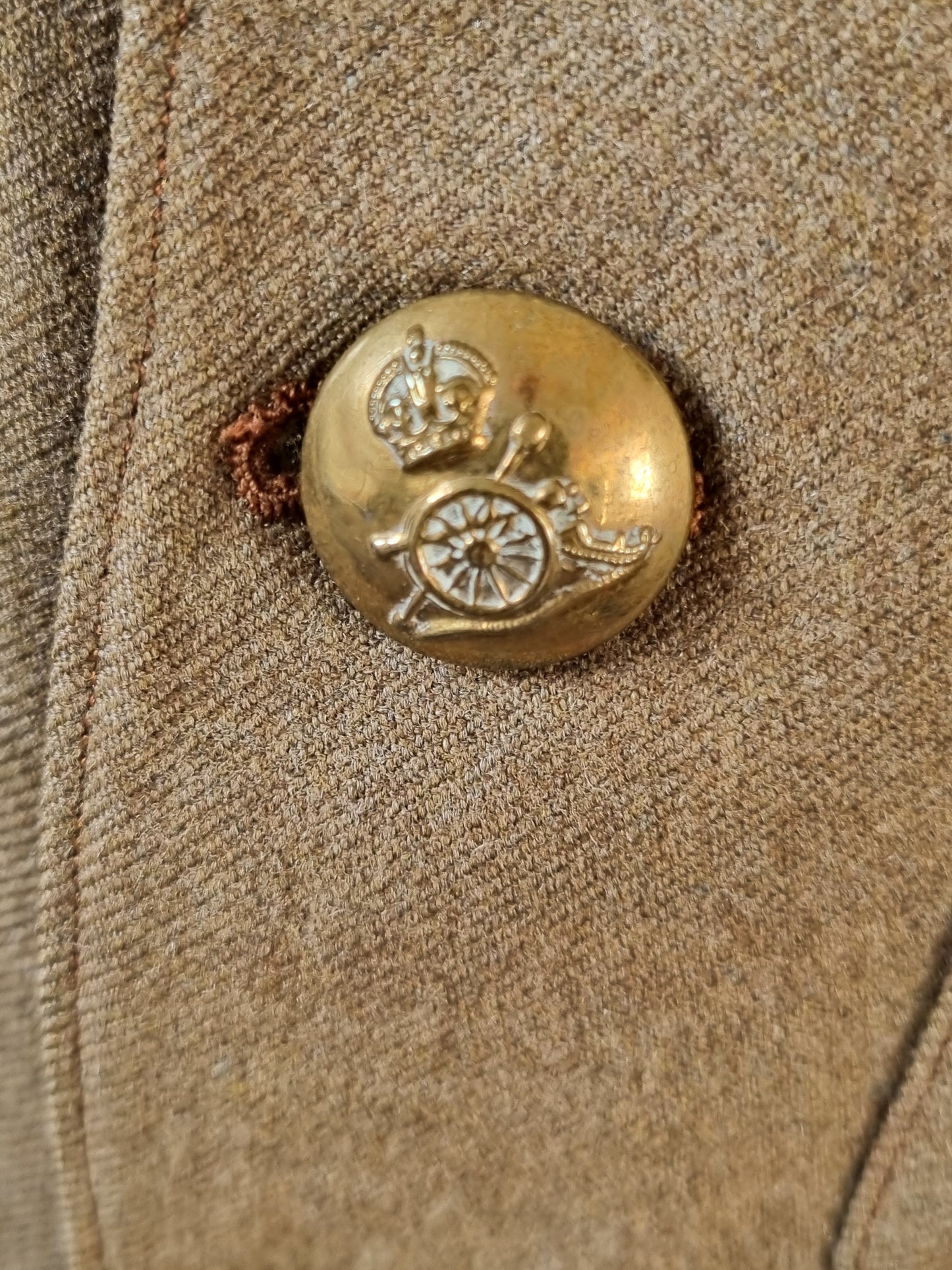 WW1 British Army 2nd Lieutenant Cuff Rank Uniform Jacket Royal Field Artillery (Made from Original Parts)