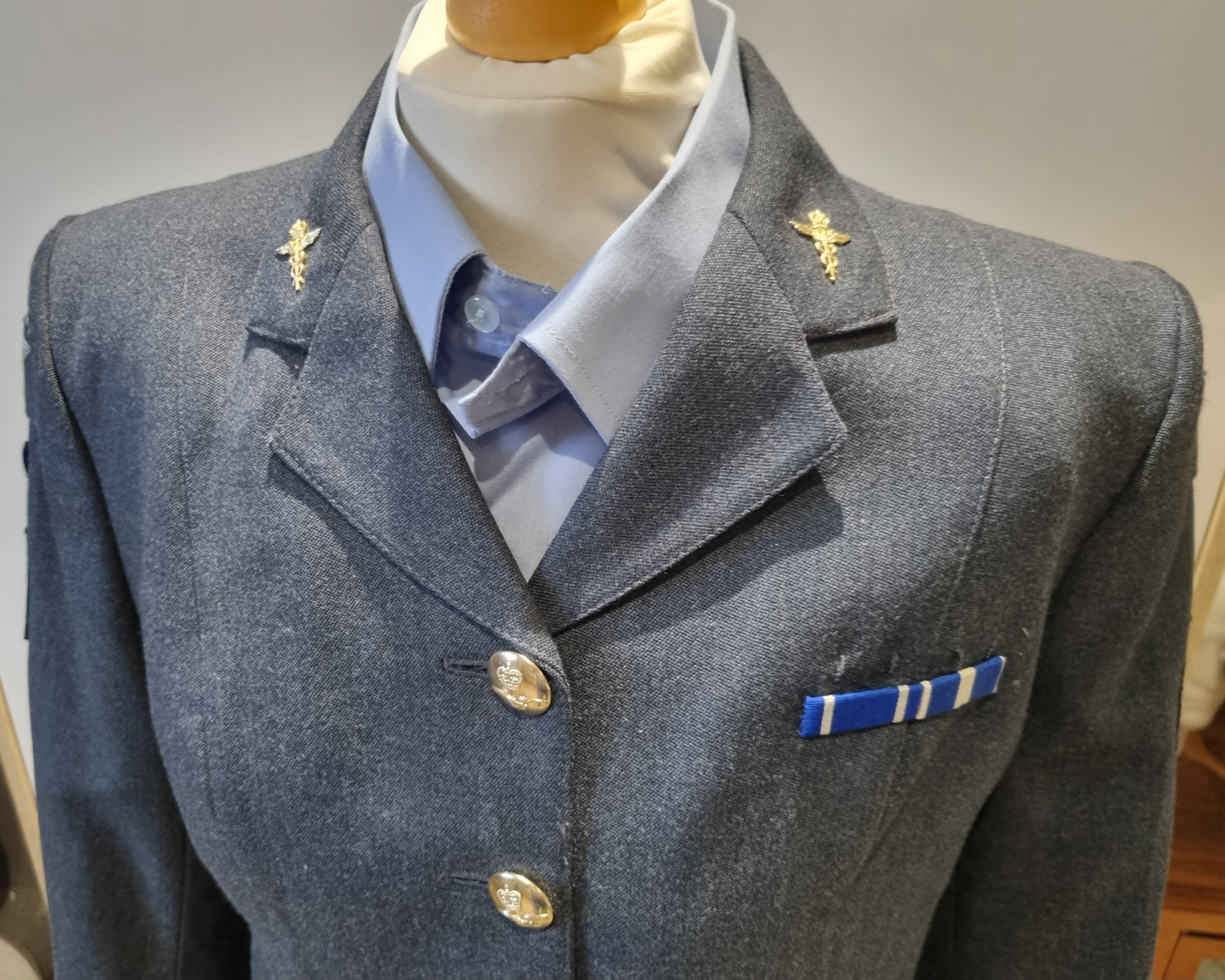 WRAF UK 12-14 RAF Service Dress Uniform Medical Service Jacket Shirt Skirt Cap