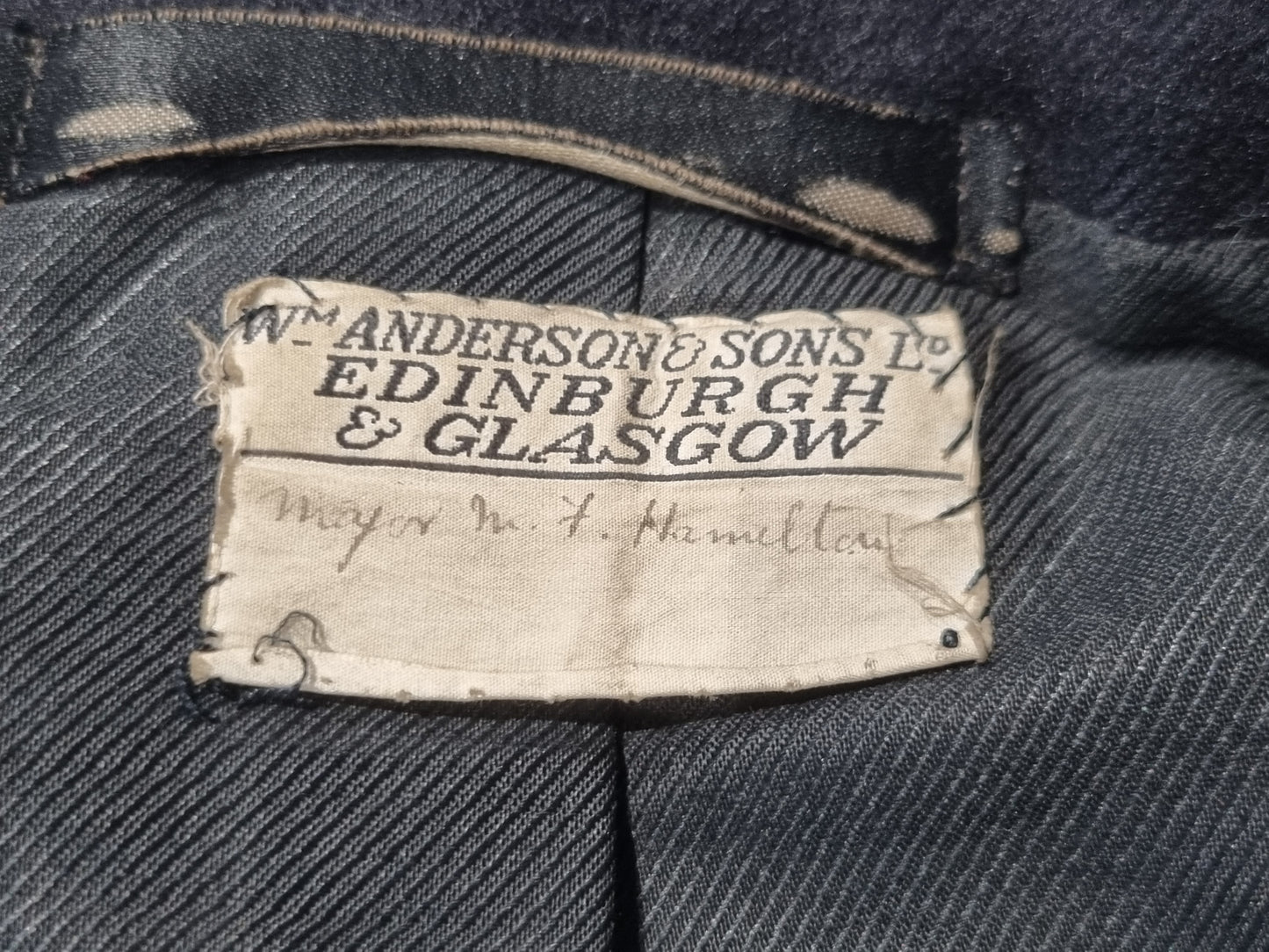 Rare WW1 Highland Light Infantry HLI Major's Cutaway No 1 Blue Dress Jacket - Named