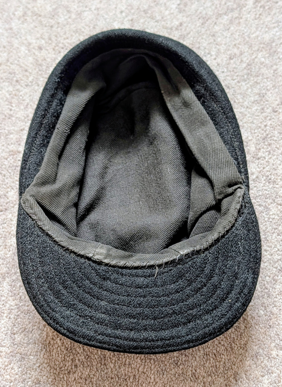 RARE ORIGINAL WW2 CAP FOR GERMAN PoW CAMP MILAG NORD INMATE