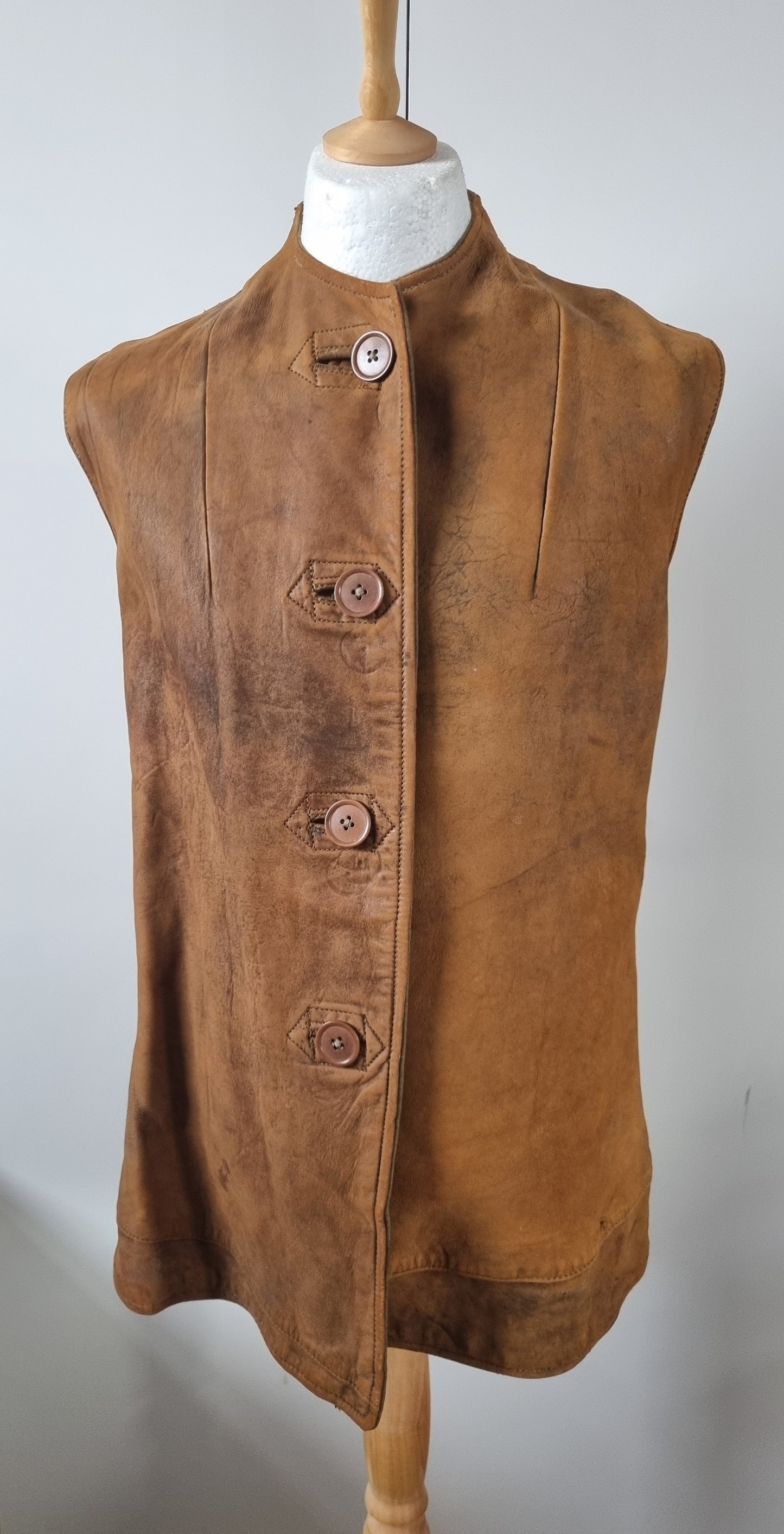 Fantastic WW2 ATS Ladies Leather Jerkin, Dated 1942