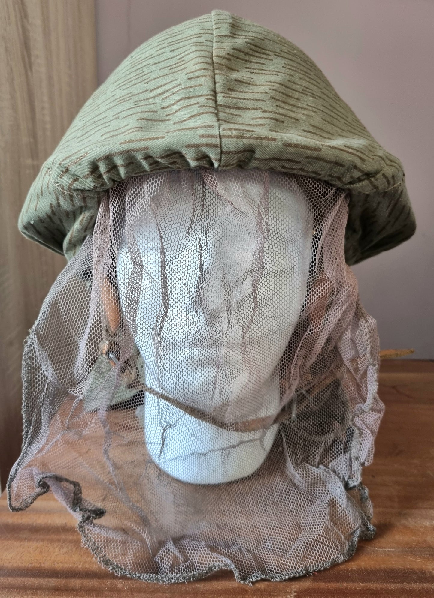SOLD! East German NVA M56 Helmet with Camo Cover & Net