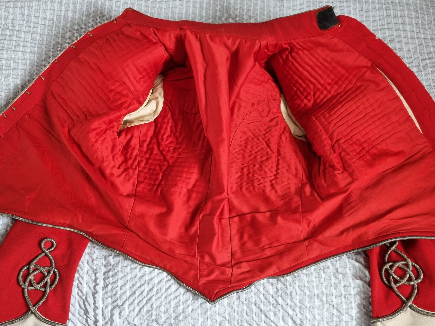 Superb Victorian Westmorland & Cumberland Hussars Scarlet Shell Jacket, Dated 1899