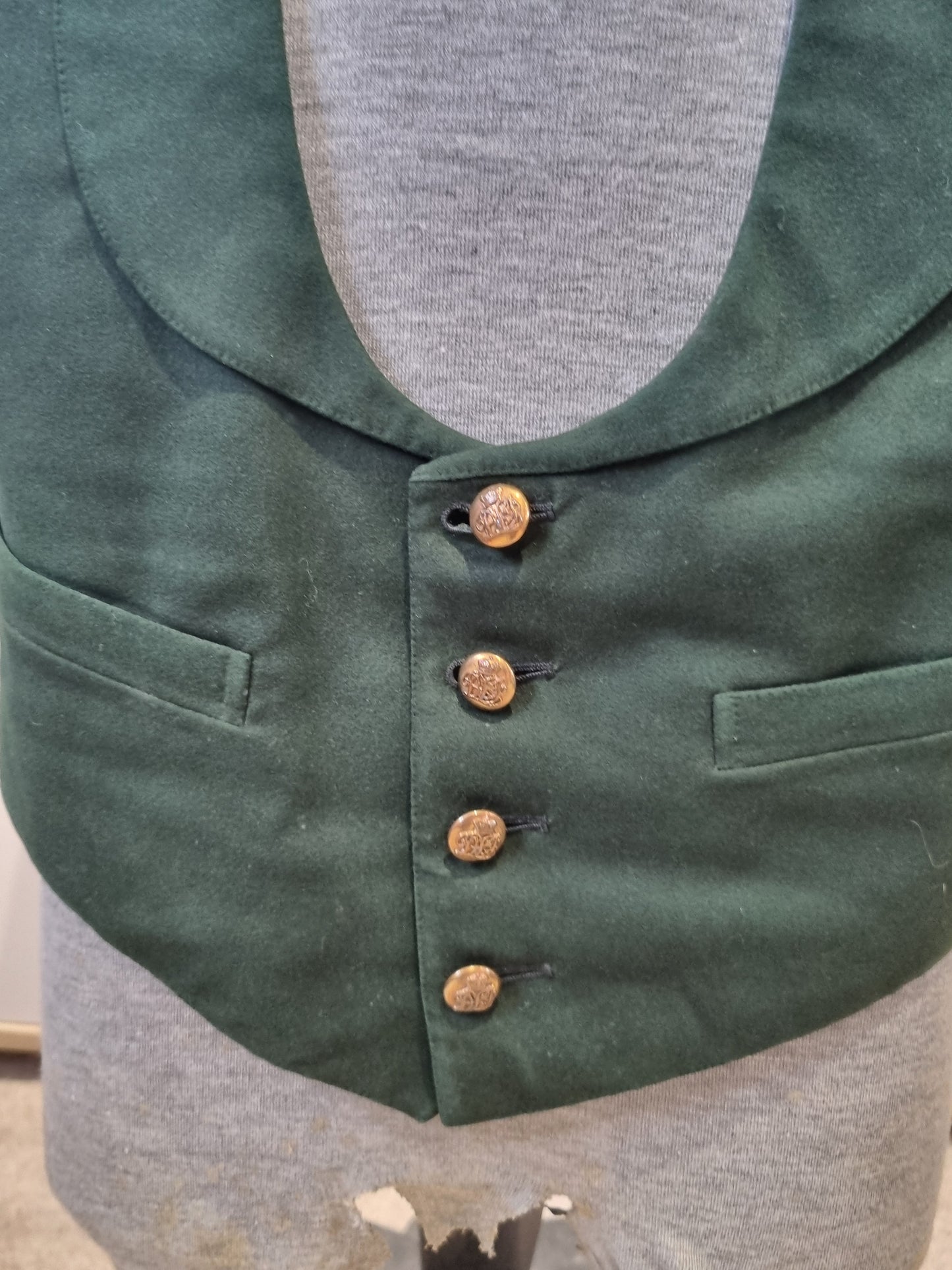 Lovely Victorian Durham Light Infantry Mess Jacket & Matching Waistcoat
