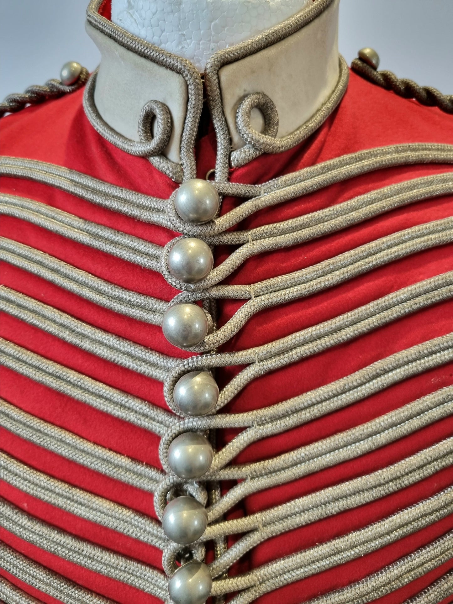 Superb Victorian Westmorland & Cumberland Hussars Scarlet Shell Jacket, Dated 1899