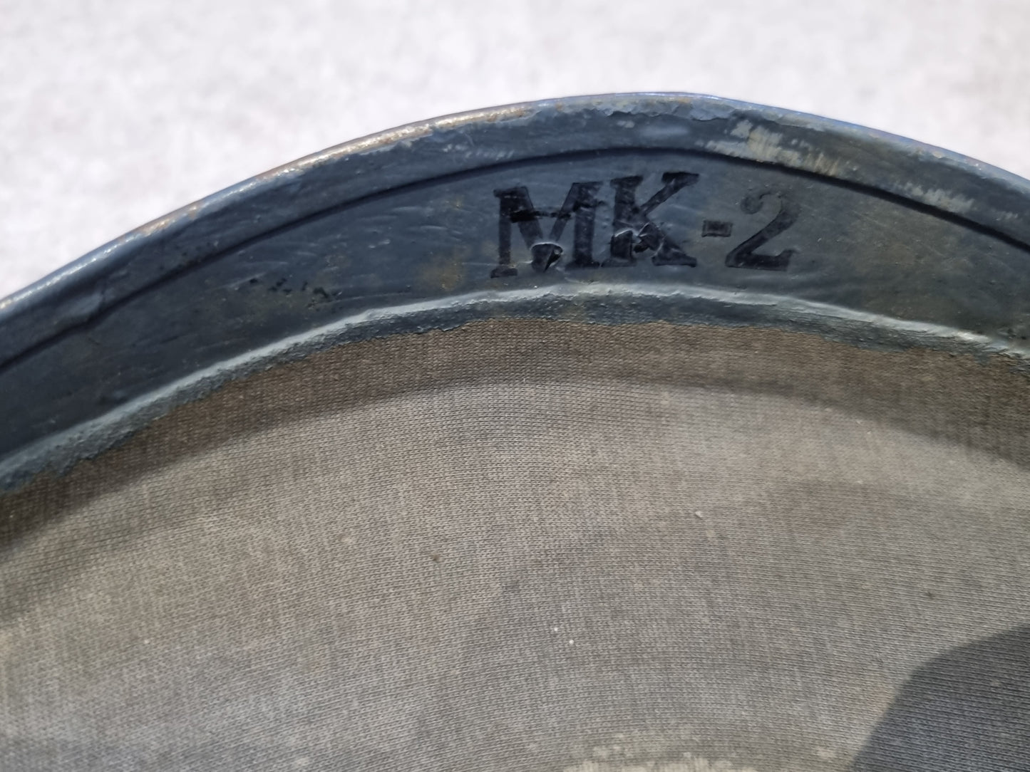 WW2 US Navy MK2 Talker Helmet Complete With Original Chinstrap