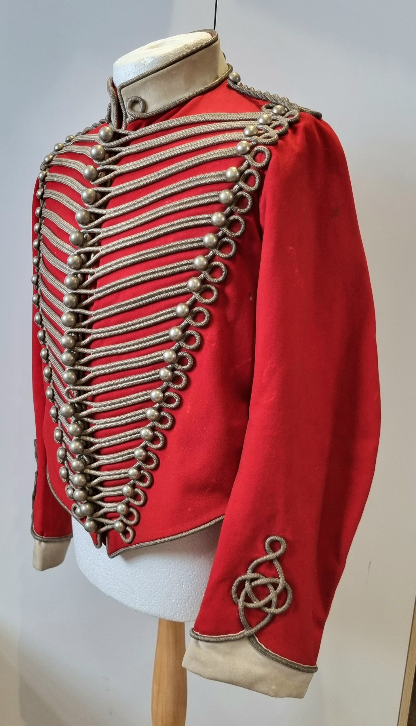 Superb Victorian Westmorland & Cumberland Hussars Scarlet Shell Jacket, Dated 1899