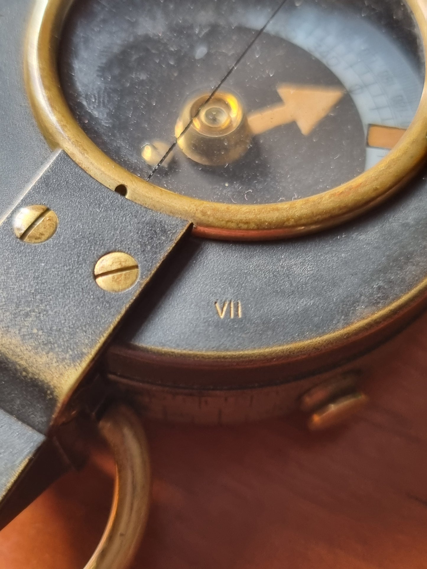 WW1 British Army Verners MkVII Compass 1916 Working & Leather Case
