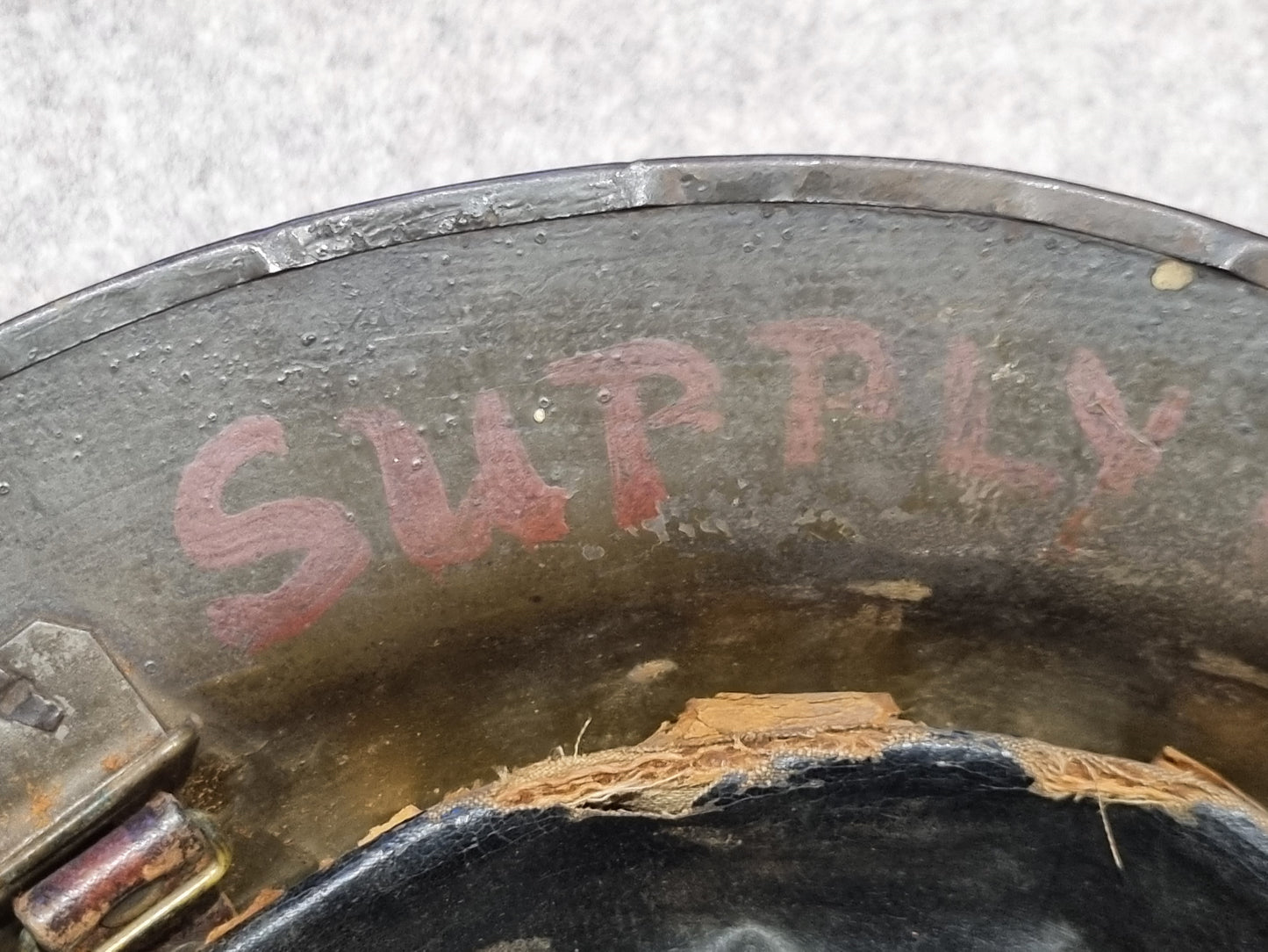 WW1 British MK1 'Brodie' Helmet, Supply Company 149, Named