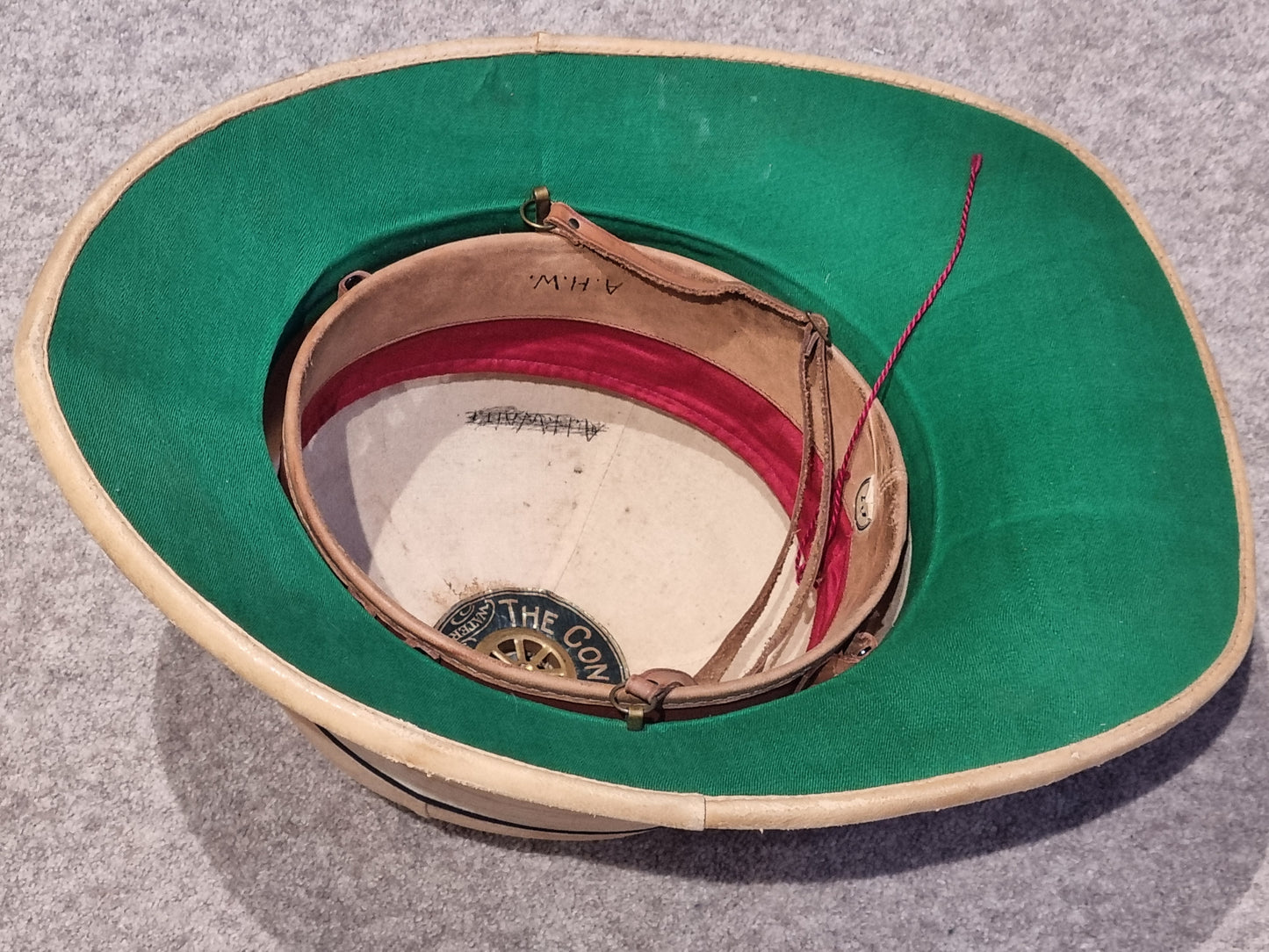 SOLD! WW2 Royal Navy ‘Wolseley’ Pattern Pith Helmet Named