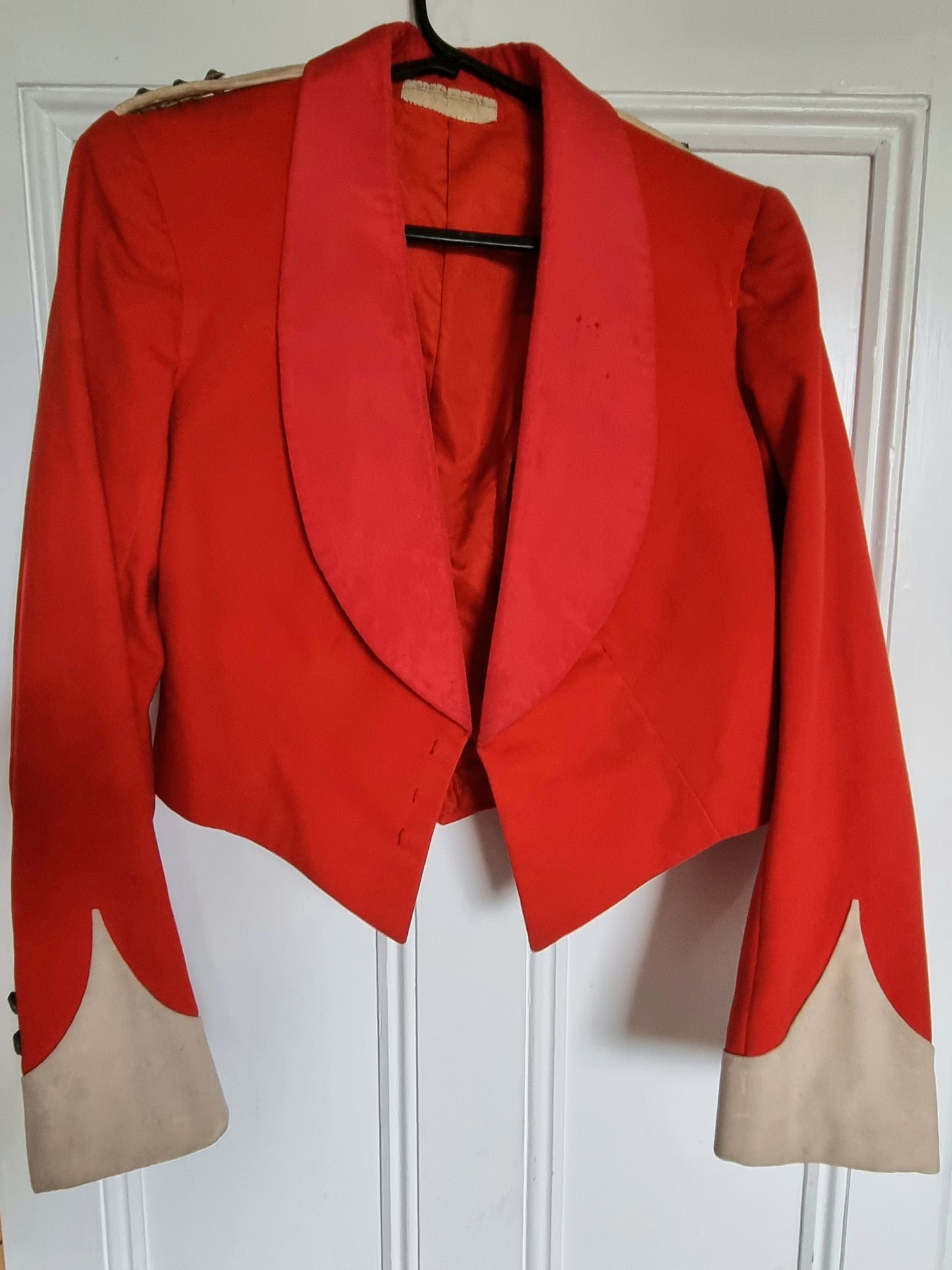 Victorian Durham Light Infantry Captain's Scarlet Mess Jacket