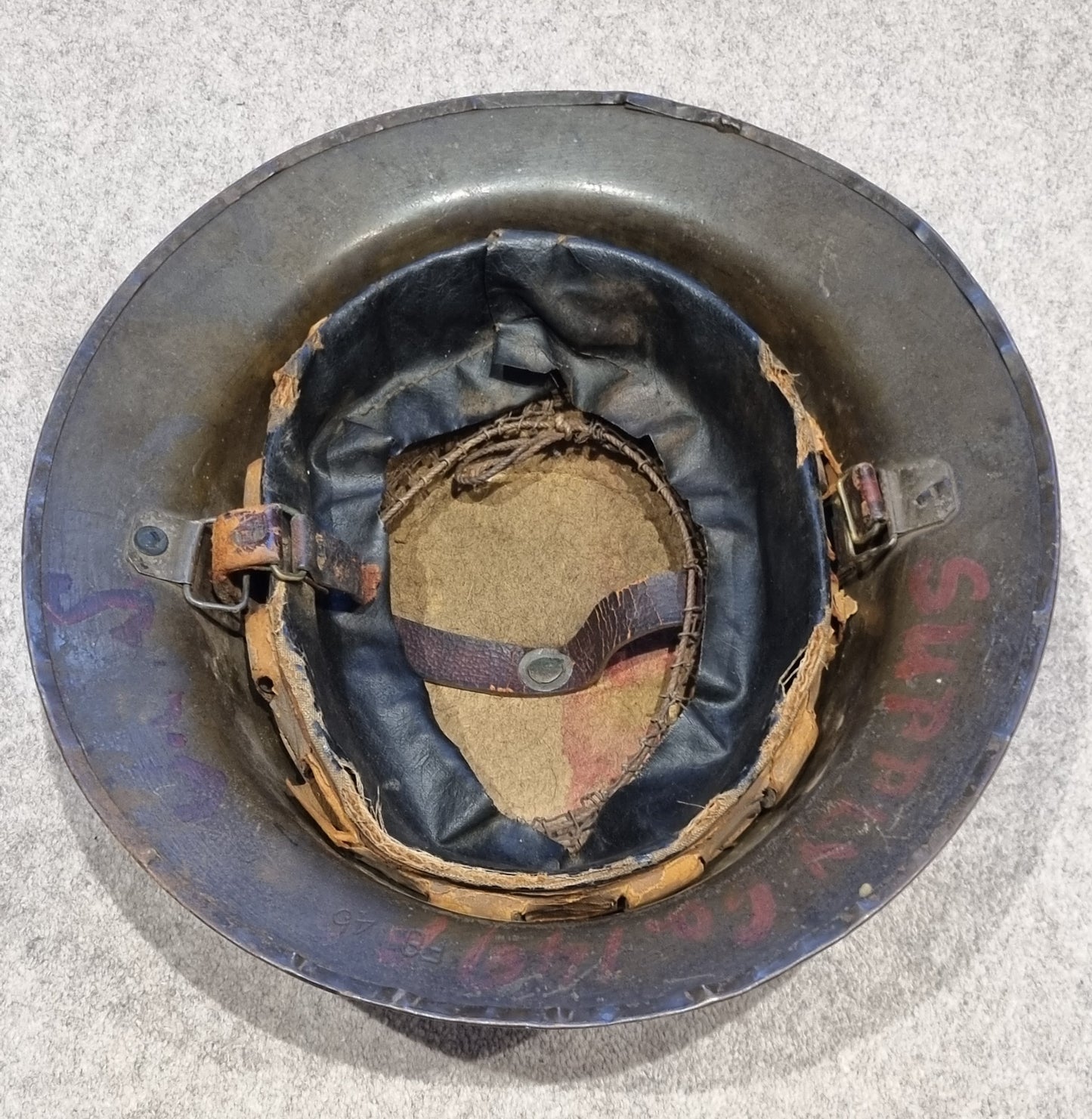 WW1 British MK1 'Brodie' Helmet, Supply Company 149, Named