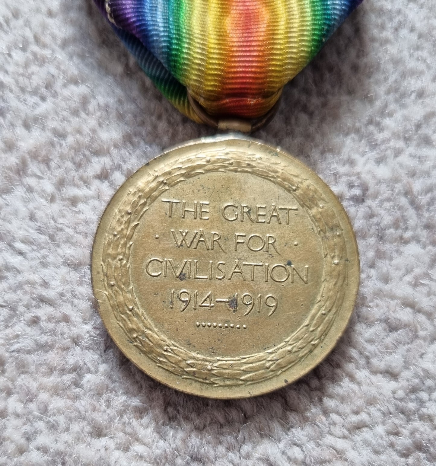 SOLD! WW1 British Medal Trio to George Deakin, 355 Siege Battery, Royal Garrison Artillery, Demoted at Own Request