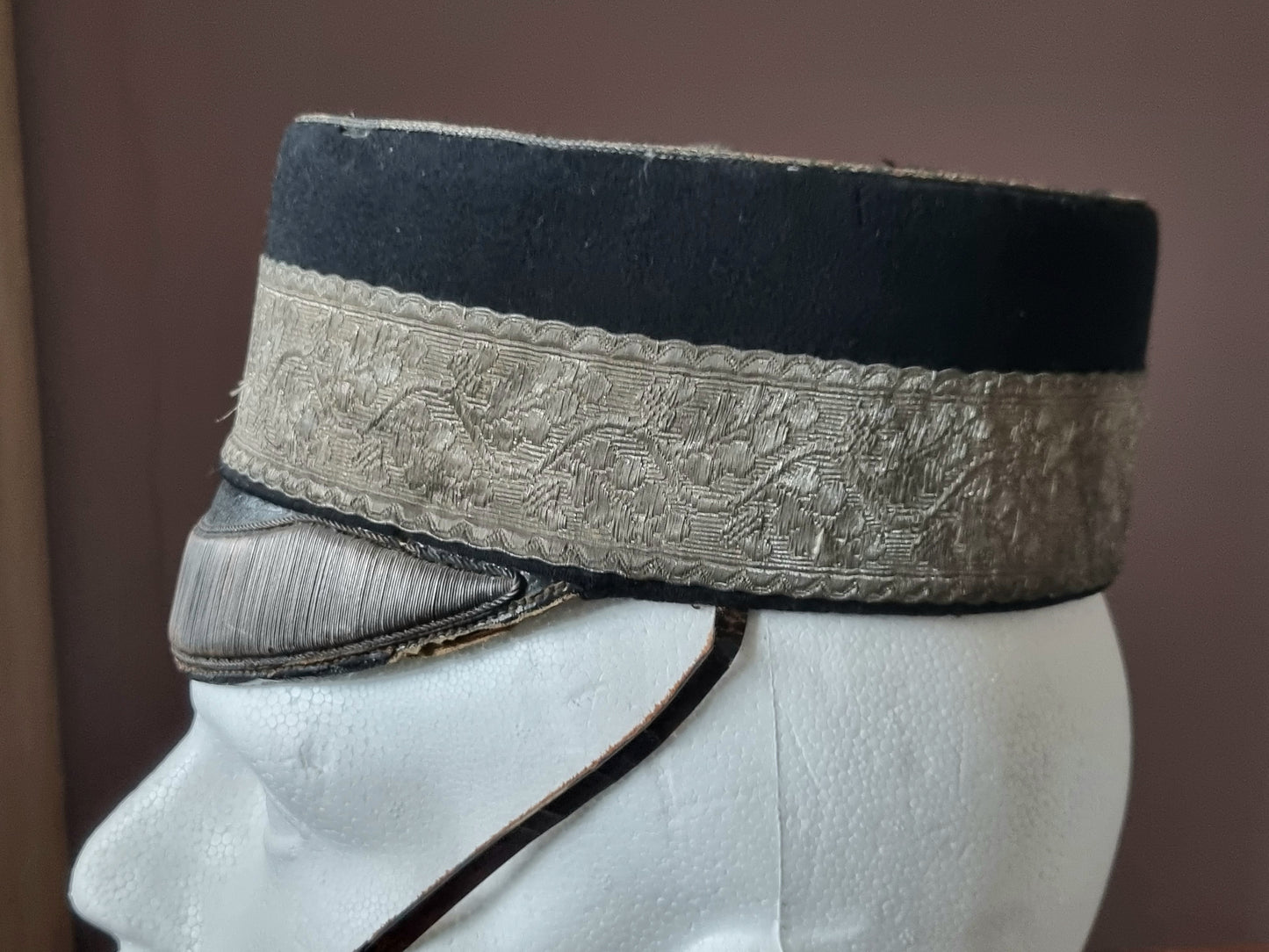 SOLD! Victorian Yorkshire Dragoons NCOs 1880 Pattern Forage Cap