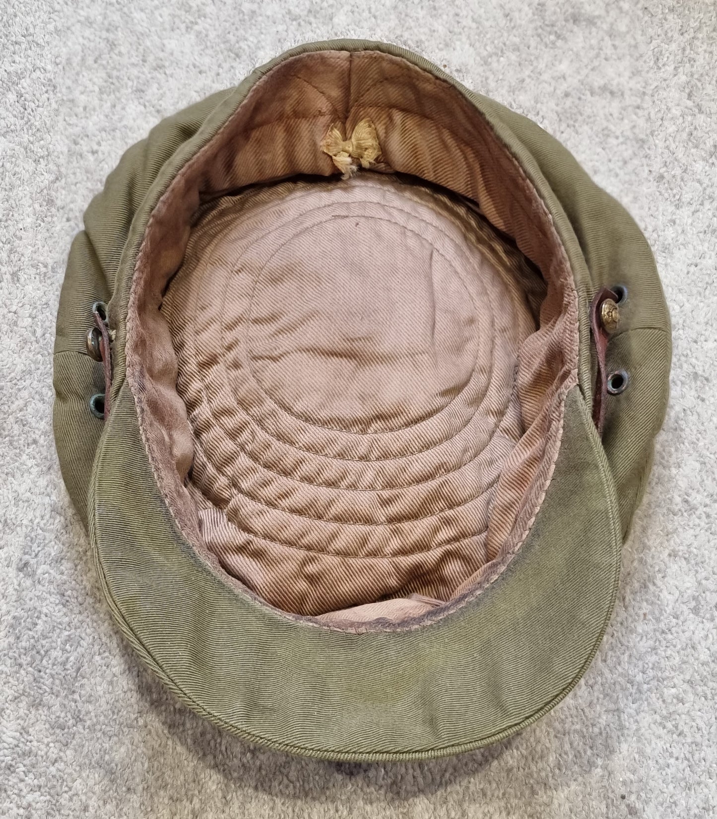 SOLD! Fantastic Rare WW1 Royal Flying Corps RFC Floppy Visor Trench Cap