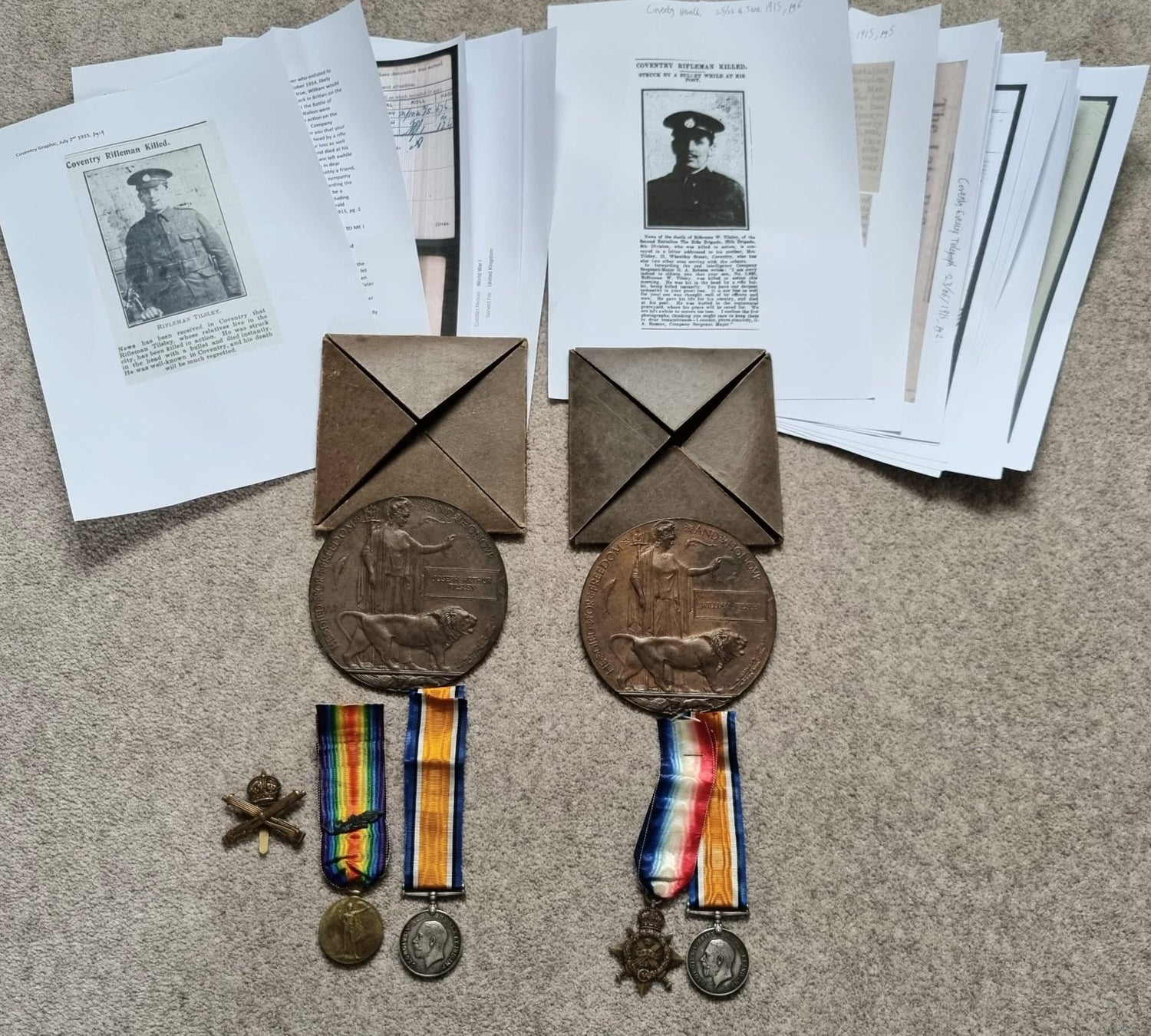 Medals and Personal Collections