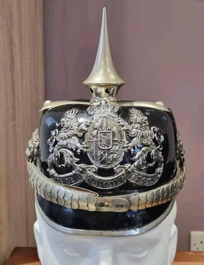SOLD! Restored WW1 Imperial German (Bavarian) Police Pickelhaube