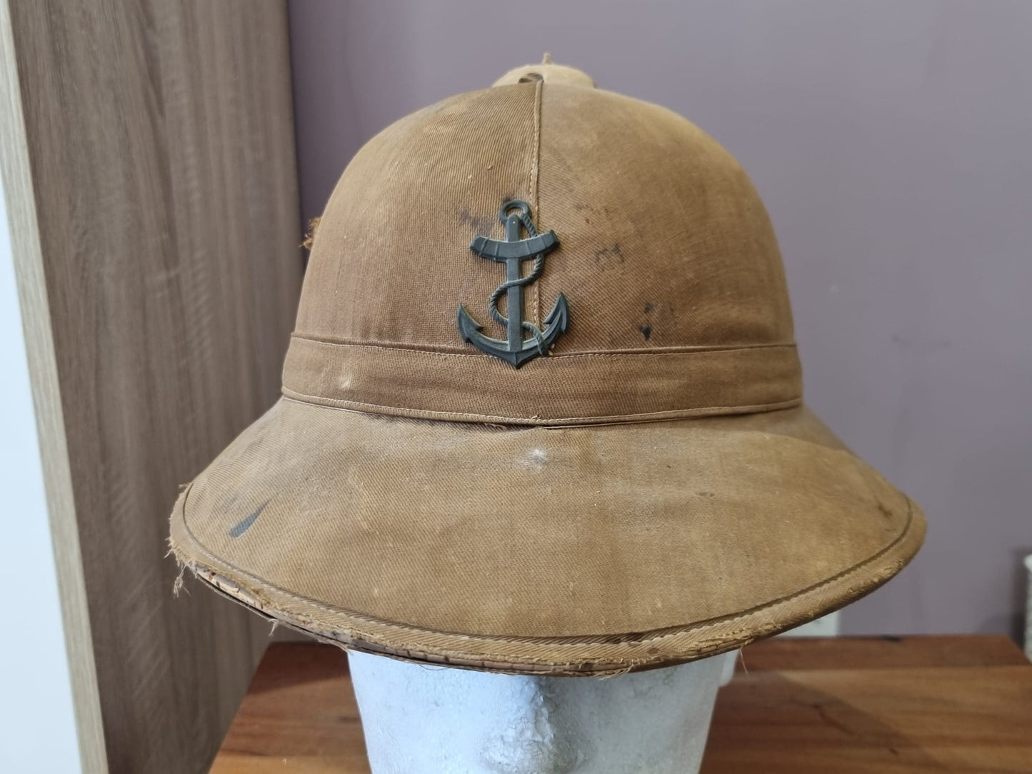 WW2 French Colonial M31 Pith Helmet, Dated 1935/6