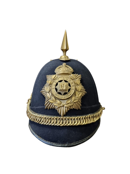 SOLD! Pre WW1 (Edwardian) East Surrey Regiment Enlisted Man's Home Service Helmet, Dated 1907
