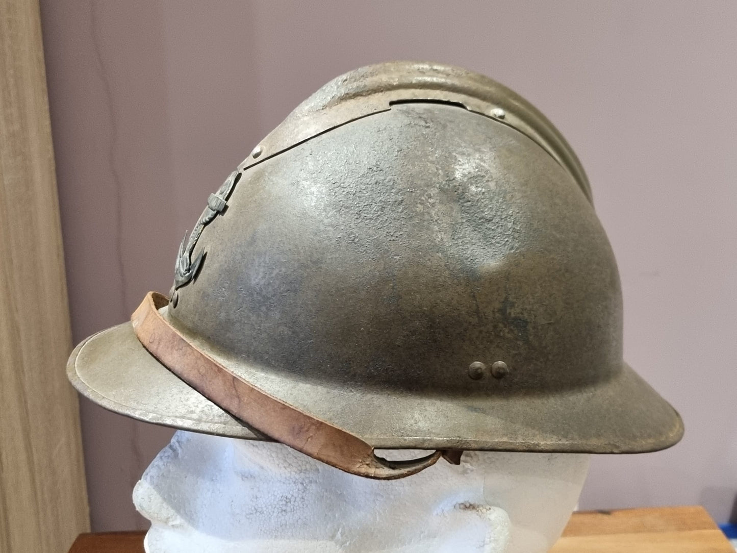 SOLD! WW2 French Colonial Navy M26 Adrian Helmet