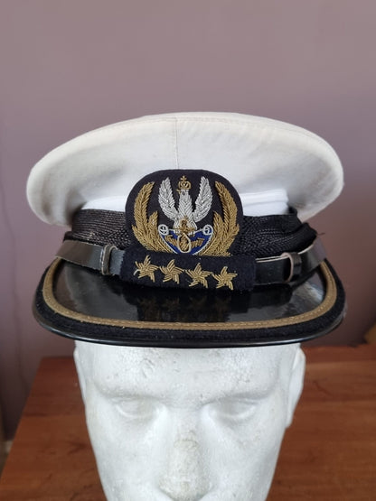 SOLD! Post War Polish Navy Admiral’s Visor Cap