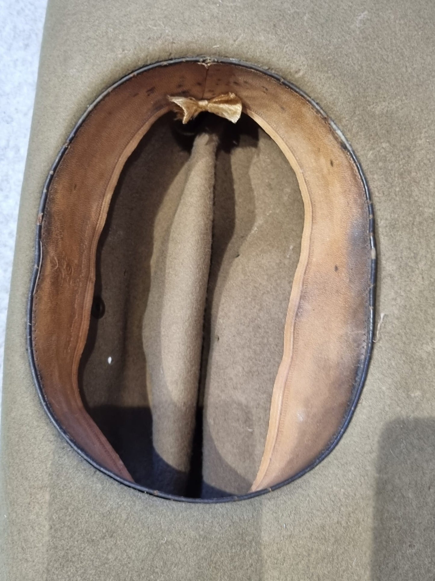 WW2 British Royal Engineers Slouch Hat, Dated 1943