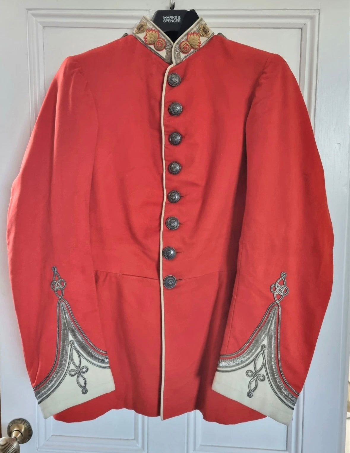 SOLD! Superb 1880 Victorian 3rd Durham Fusiliers Scarlet Tunic & Sash